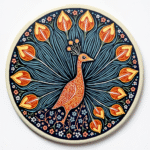 Cultural Motifs & Traditional Art  - Magnet v7